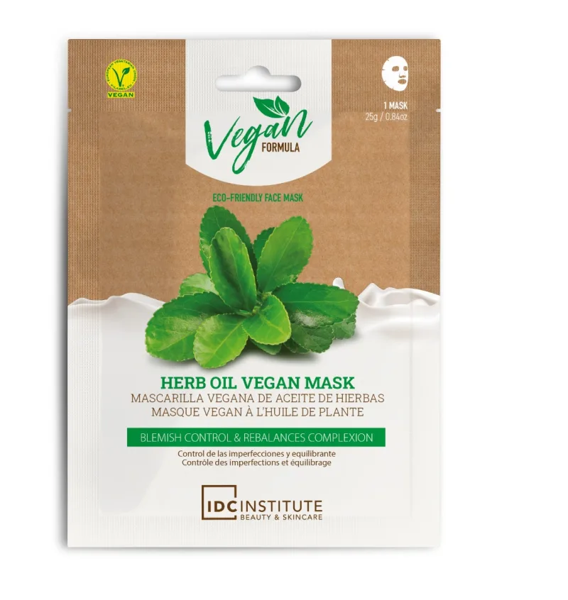 Masca servetel vegana cu herba, 25g, IDC Institute — preț și oferte