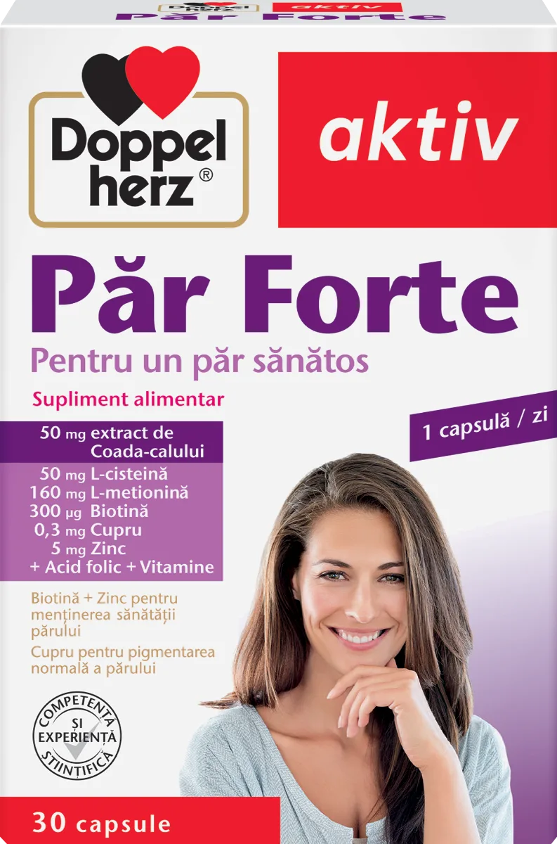 Par Forte - vitamine pentru par, 30 capsule, Doppelherz — preț și oferte