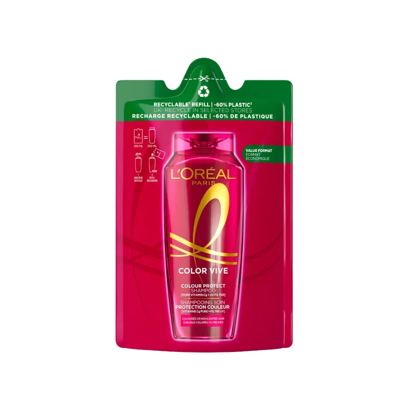 Sampon pentru protejarea culorii Color Vive rezerva eco, 250ml, Elseve — preț și oferte