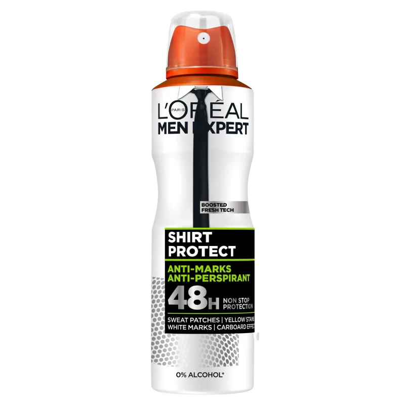 Antiperspirant spray Shirt Protect, 150ml, L'oreal Men Expert — preț și oferte