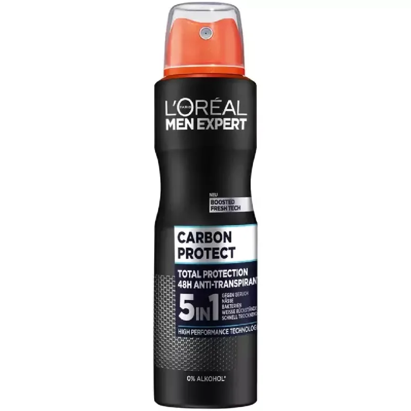 Antiperspirant spray Carbon Protect, 150ml, L'oreal Men Expert — preț și oferte