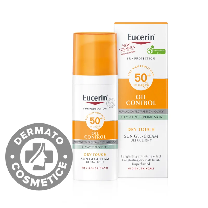 Crema-gel de fata cu SPF50 Oil Control, 50ml, Eucerin — preț și oferte