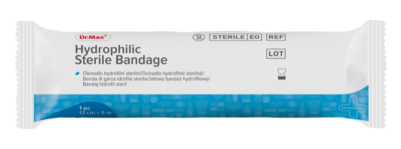 Dr. Max Bandaj Steril Hidrofil, 12 cm x 5 m — preț și oferte