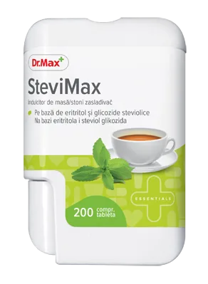 Dr. Max Indulcitor SteviMax, 200 comprimate — preț și oferte