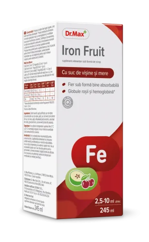 Dr. Max Sirop Iron Fruit, 245ml