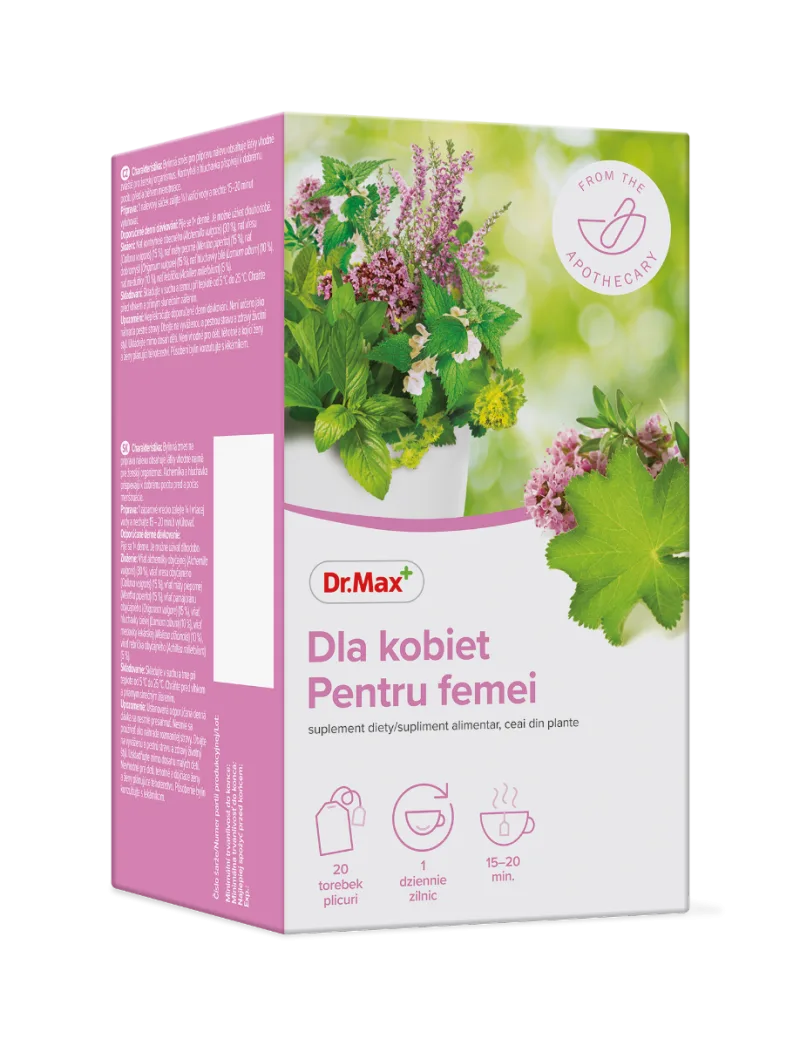 Dr. Max Ceai pentru femei, 20 plicuri — preț și oferte