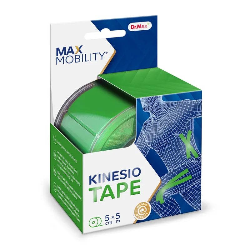 Dr. Max Banda Kinesio Verde 5 cm x 5 m, 1 bucata — preț și oferte