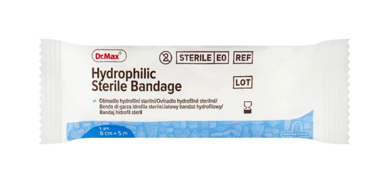 Dr. Max Bandaj Steril Hidrofil, 8 cm x 5 m — preț și oferte