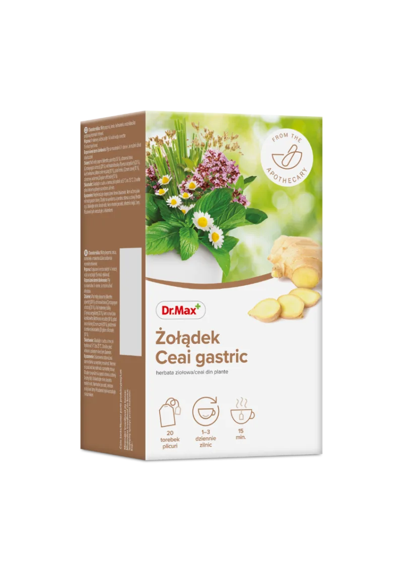 Dr. Max Ceai gastric, 20 plicuri — preț și oferte