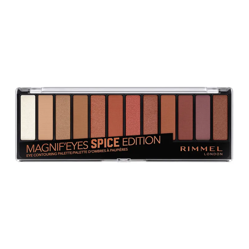 Paleta de farduri Magnif'Eyes 005 Spice Edition, 14.2g, Rimmel London — preț și oferte