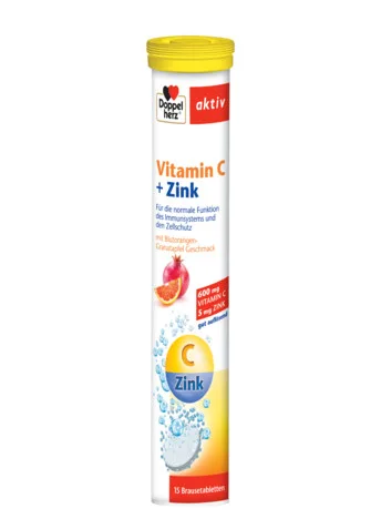 Vitamina C+Zinc, 15 tablete efervescente, Doppleherz DOPPELHERZ — preț și oferte