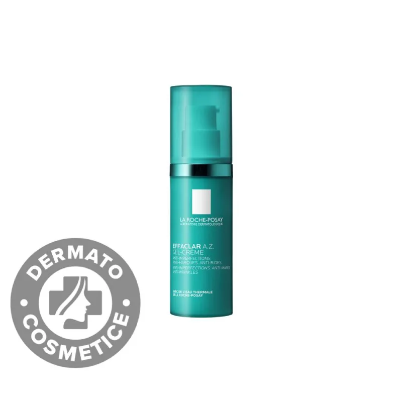 Gel-crema cu o textura usoara si o eficacitate dubla asupra imperfectiunilor si semnelor de imbatranire Effaclar A.Z., 40ml, La Roche-Posay — preț și oferte