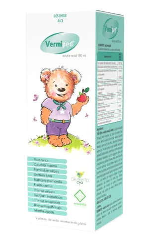 Vermiped solutie orala, 150ml, Dr. Phyto