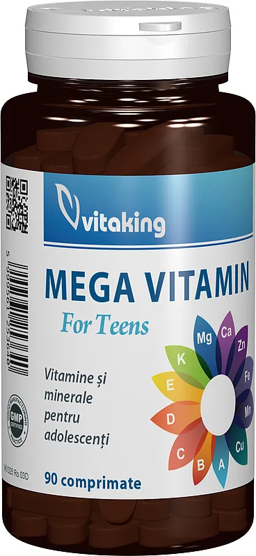 Multivitamine cu minerale pentru adolescenti, 90 comprimate, Vitaking — preț și oferte
