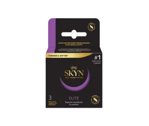 Prezervative fara latex Elite, 3bucati, Skyn