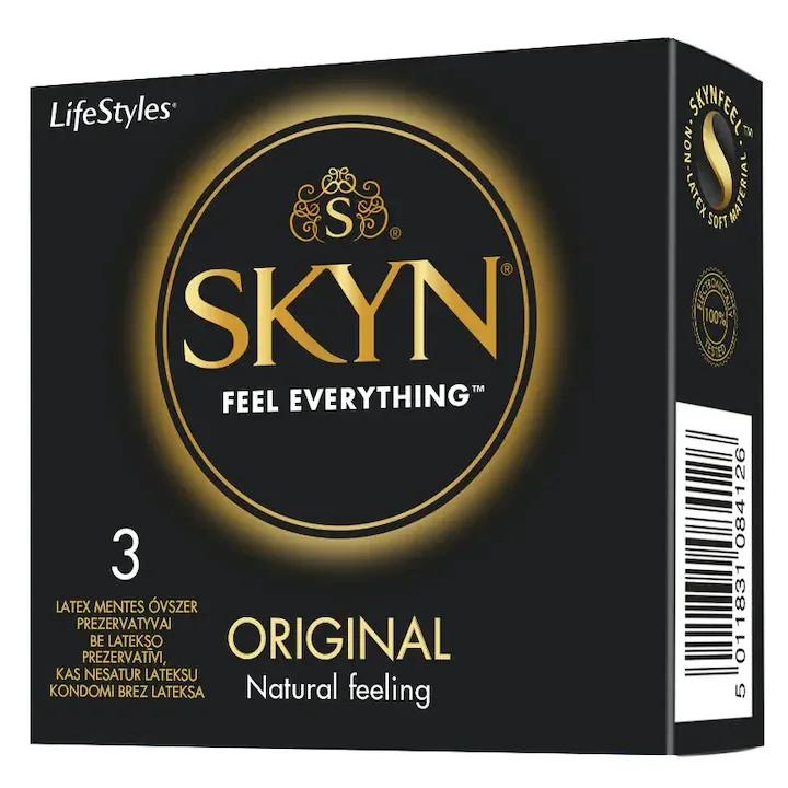 Prezervative fara latex Original, 3 bucati, Skyn — preț și oferte