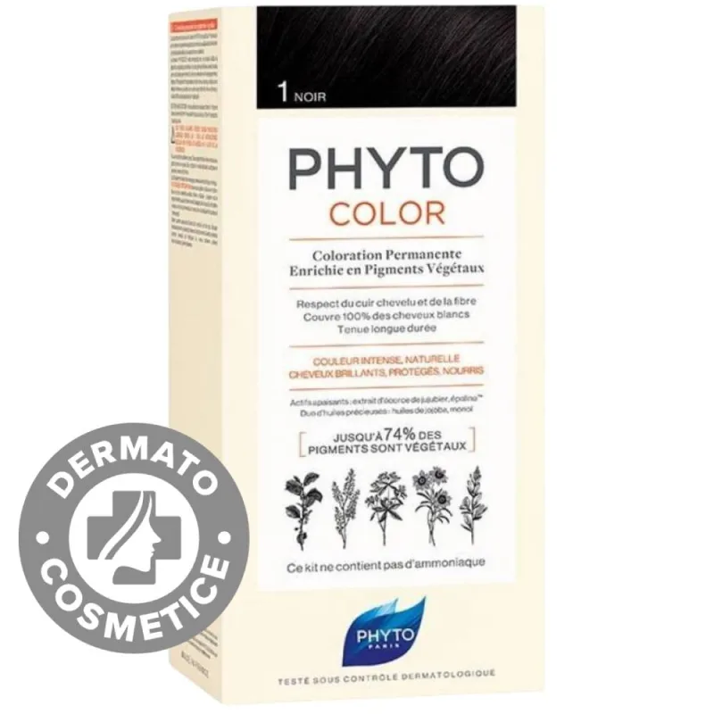 Vopsea par 1 Black Phytocolor, 50ml, Phyto — preț și oferte