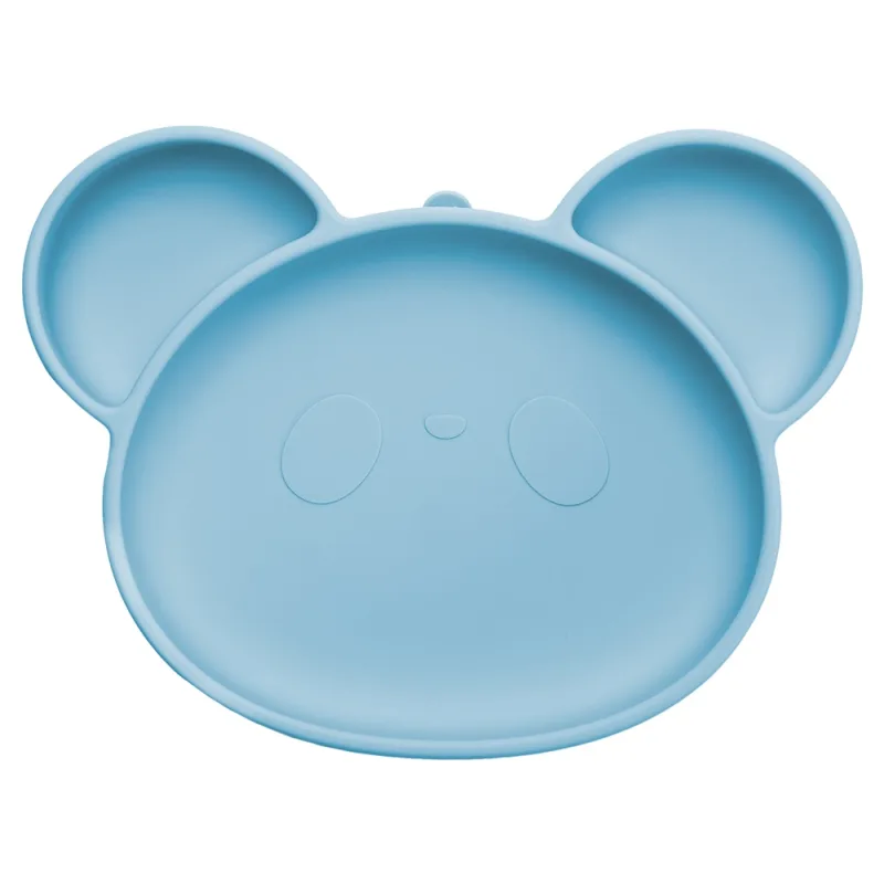 Farfurie din silicon cu ventuza Panda Aqua Blue 6 luni+, 1 bucata, Appekids — preț și oferte