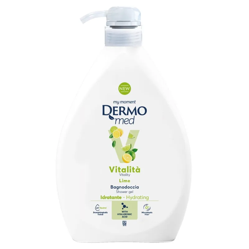 Gel de dus cu aroma de lime Vitalita, 1000ml, Dermomed — preț și oferte