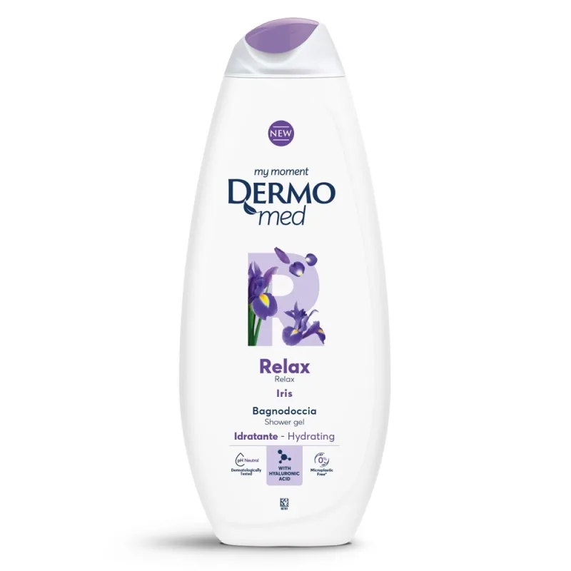 Gel de dus cu aroma de iris Relax, 750ml, Dermomed — preț și oferte