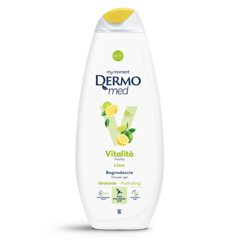 Gel de dus cu aroma de lime Vitalita, 750ml, Dermomed — preț și oferte