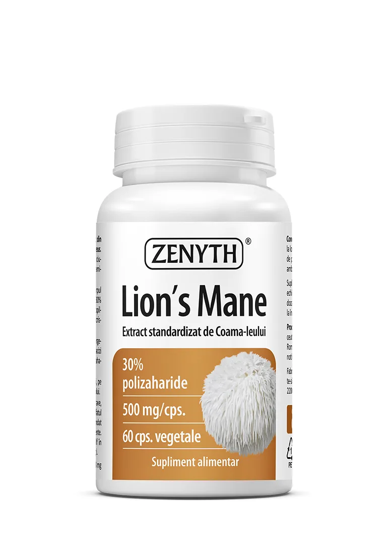 Lion's Mane, 60 capsule vegetale, Zenyth — preț și oferte