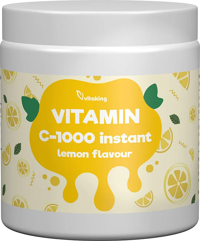 Pulbere instant de Vitamina C cu aroma de lamaie, 400g, Vitaking — preț și oferte