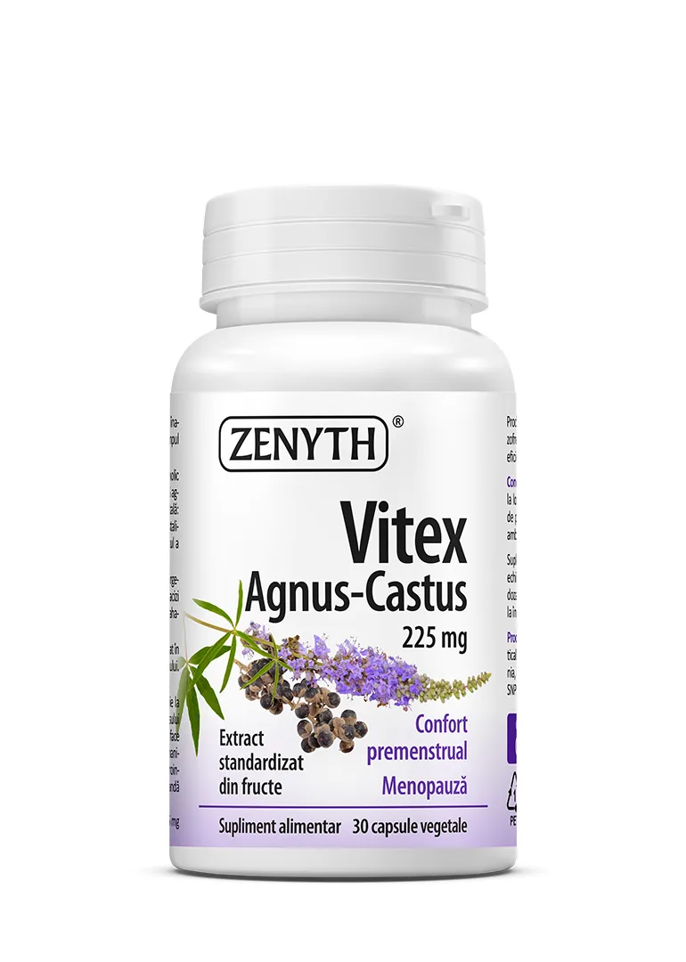 Vitex Agnus-Castus 225 mg, 30 capsule vegetale, Zenyth — preț și oferte