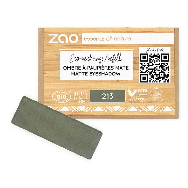 Fard de pleoape mat, 213 Army Green, Zao ZAO ORGANIC MAKEUP — preț și oferte