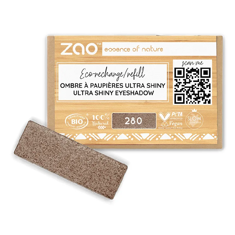 Fard de pleoape, ultra shiny, 280 Satin Cocoa, Zao ZAO ORGANIC MAKEUP — preț și oferte