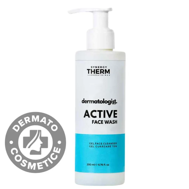 Gel de curatare fata Dermatologist Active Fashe Wash, 200ml, Synergy Therm — preț și oferte
