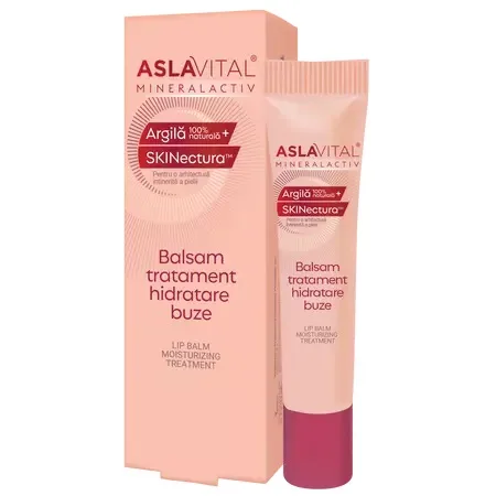 Balsam tratament pentru hidratarea buzelor MineralActiv, 15ml, Aslavital — preț și oferte