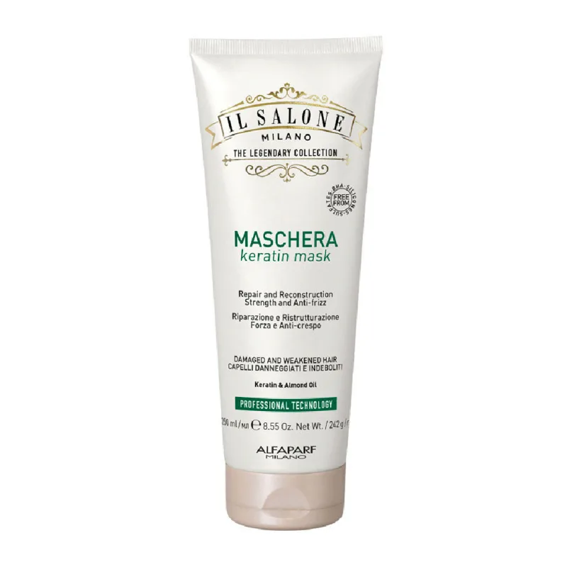 Masca cu keratina pentru par deteriorat Il Salone Milano Keratin, 250ml, Alfaparf Milano Professional — preț și oferte