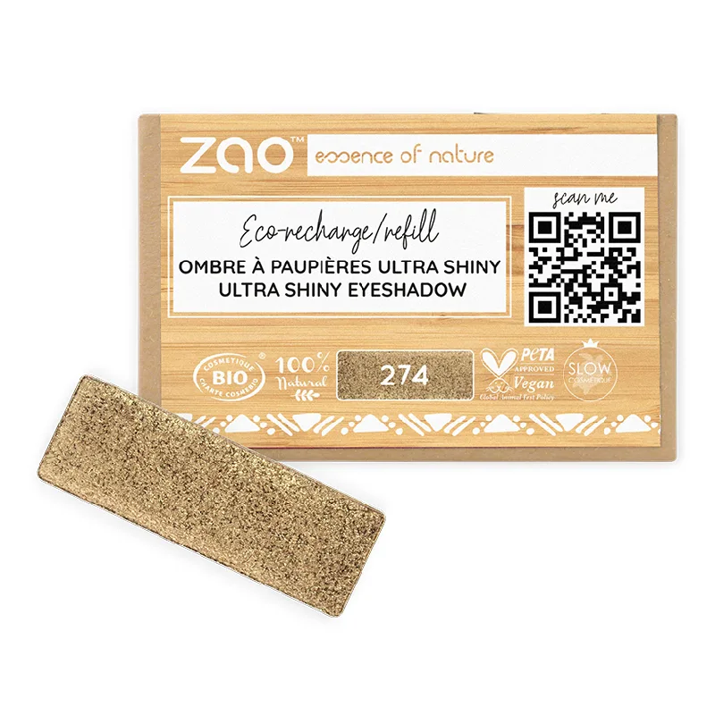 Fard de pleoape, ultra shiny, 274 Brown Bronze, Zao ZAO ORGANIC MAKEUP — preț și oferte
