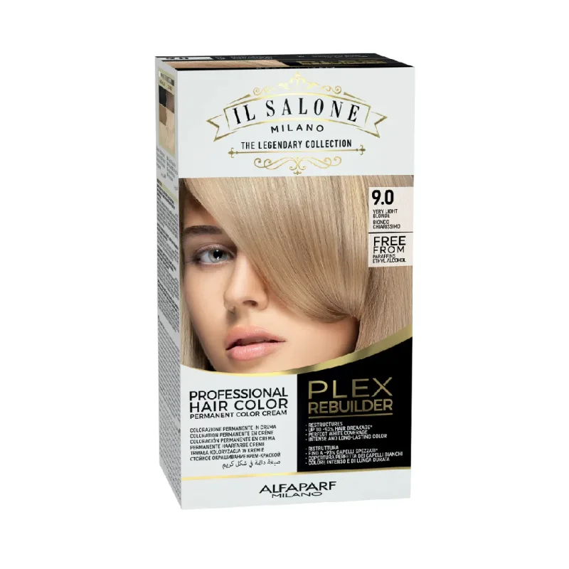 Vopsea permanenta Plex Rebuilder Nr. 9.0 Very Light Blonde, 100ml, Il Salone Milano — preț și oferte