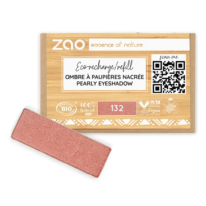 Fard de pleoape,132 Peach Pink, Zao ZAO ORGANIC MAKEUP — preț și oferte
