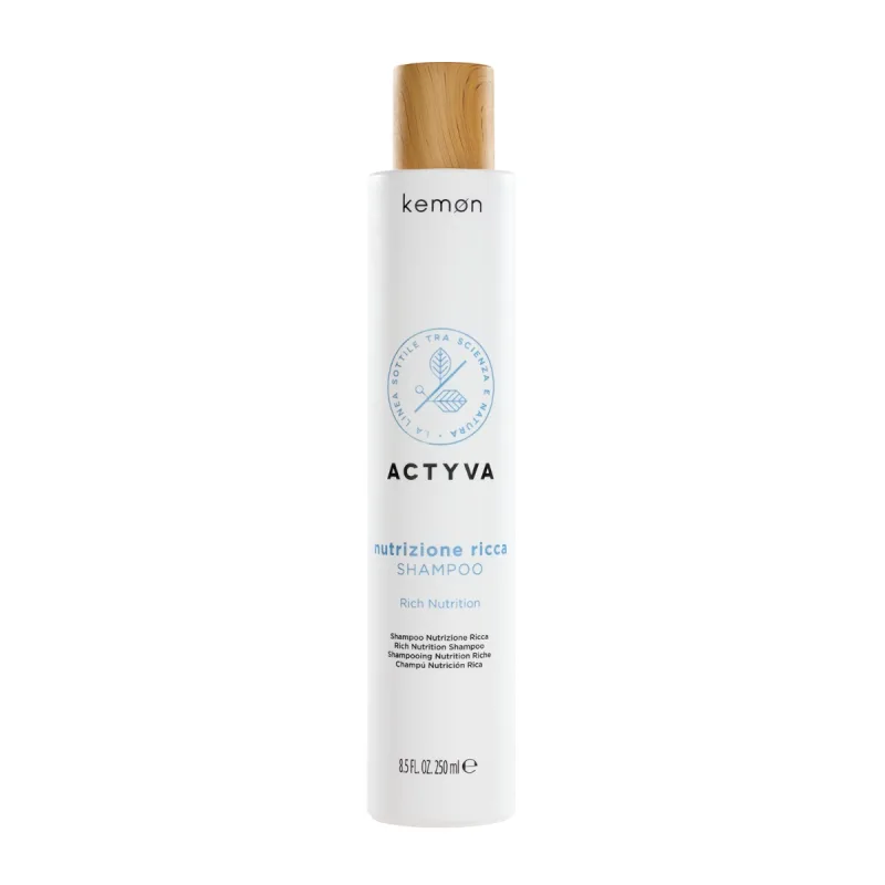 Sampon de hidratare intensa pentru par uscat Actyva Nutrizione Ricca, 250ml, Kemon — preț și oferte