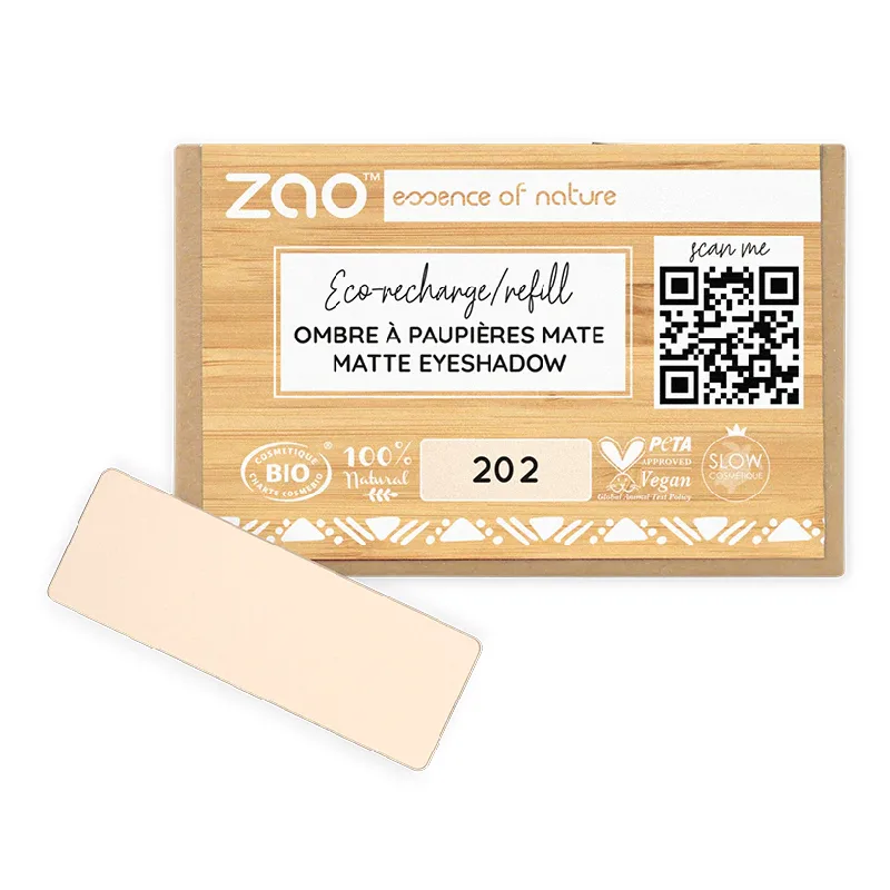 Fard de ochi mat, 202 Brown Beige, Zao ZAO ORGANIC MAKEUP — preț și oferte