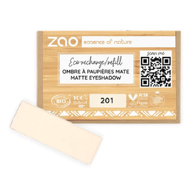 Fard de pleoape mat, 201 Ivory, Zao ZAO ORGANIC MAKEUP — preț și oferte