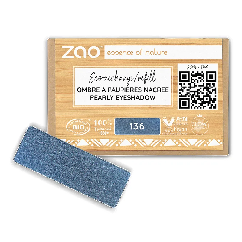 Fard de pleoape, 136 Night Blue, Zao ZAO ORGANIC MAKEUP — preț și oferte
