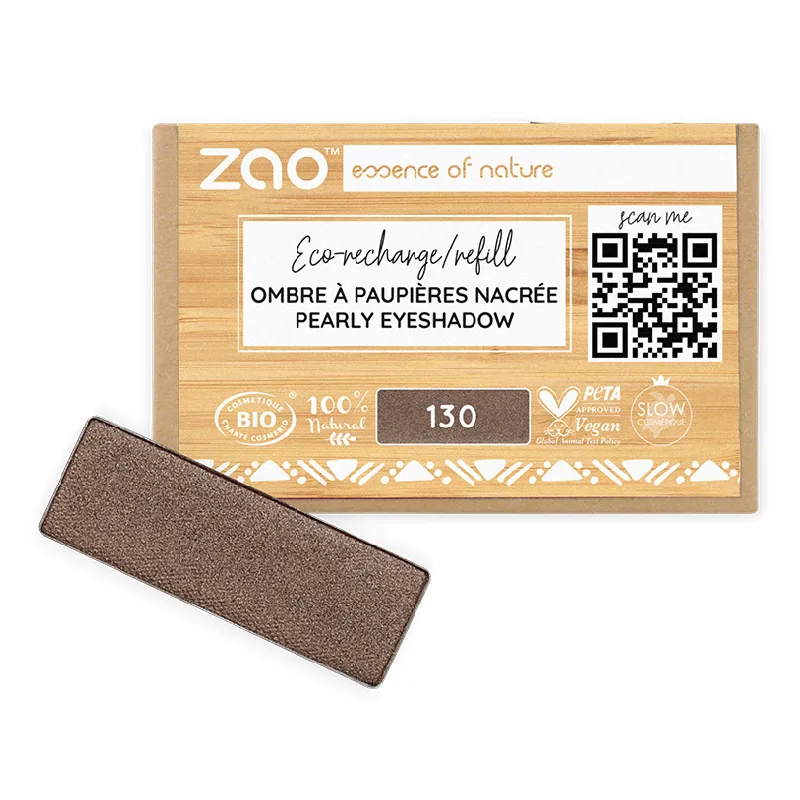 Fard de pleoape, 130 Intense brown, Zao ZAO ORGANIC MAKEUP — preț și oferte