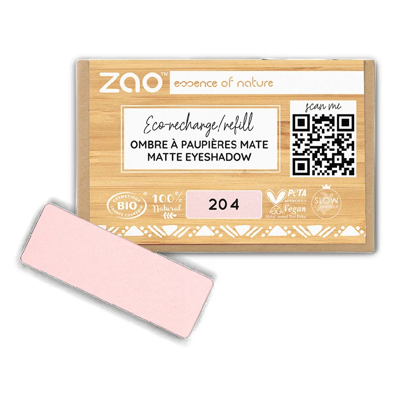 Fard organic mat, 204 Golden Old Pink, Zao ZAO ORGANIC MAKEUP — preț și oferte