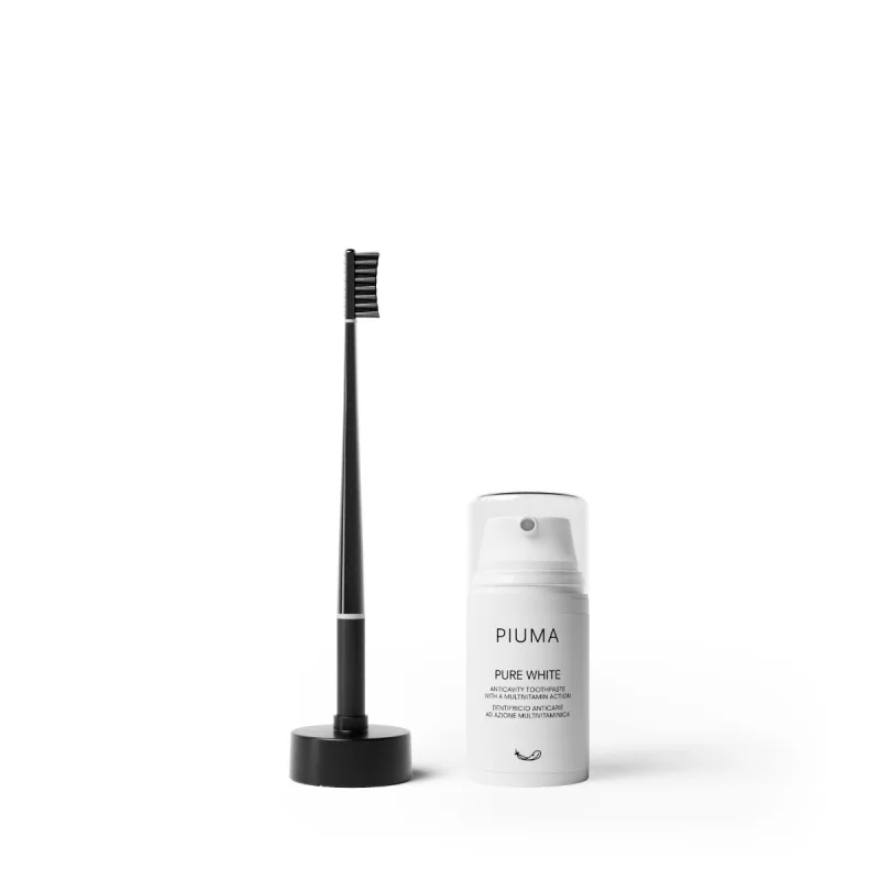Set Periuta + Pasta de dinti 75ml Soft Perfect Black, Piuma — preț și oferte
