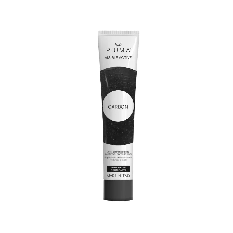 Pasta de dinti Visible Active Carbon, 75ml, Piuma — preț și oferte