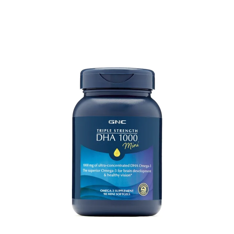 Acizii grasi DHA omega-3 mini, 90 capsule, GNC — preț și oferte