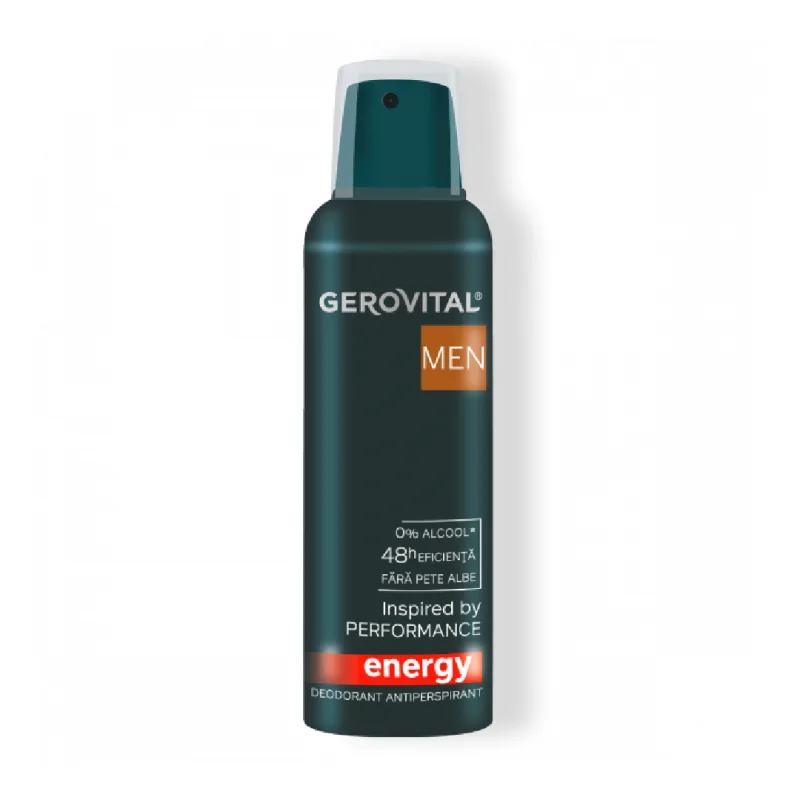 Deodorant antiperspirant pentru barbati Energy, 150ml, Gerovital — preț și oferte
