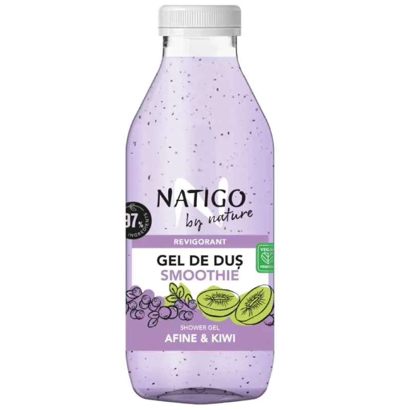 Gel de dus Smoothie cu afine si kiwi, 400ml, Natigo By Nature — preț și oferte