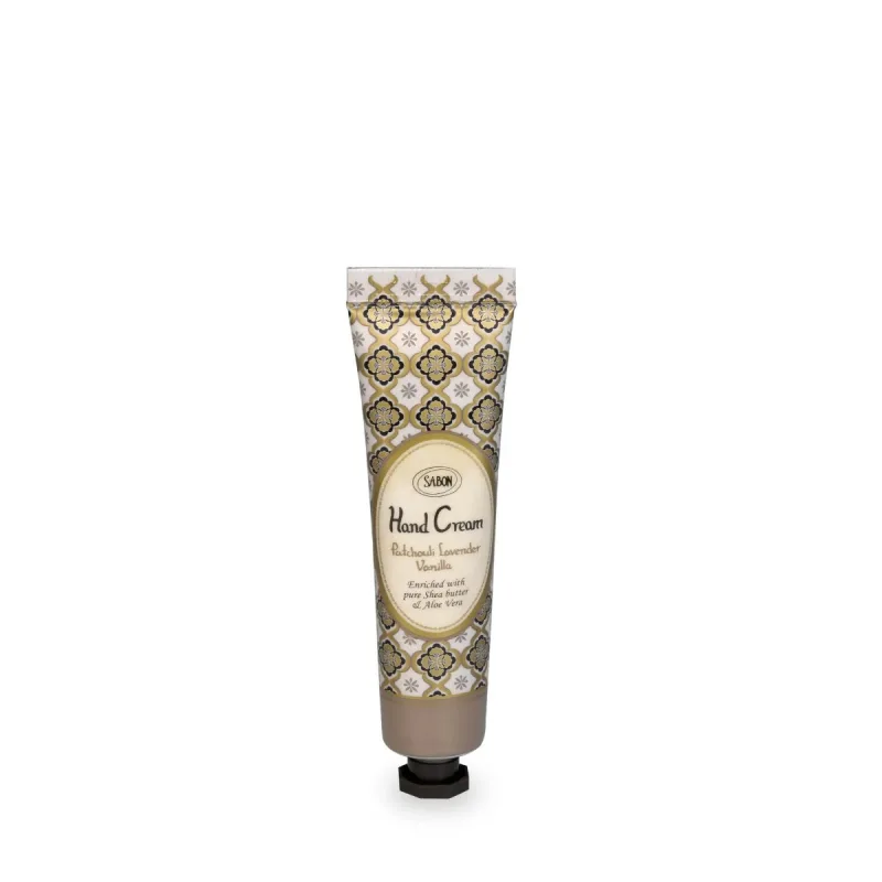 Crema de maini Patchouli Lavender Vanilla, 30ml, Sabon — preț și oferte