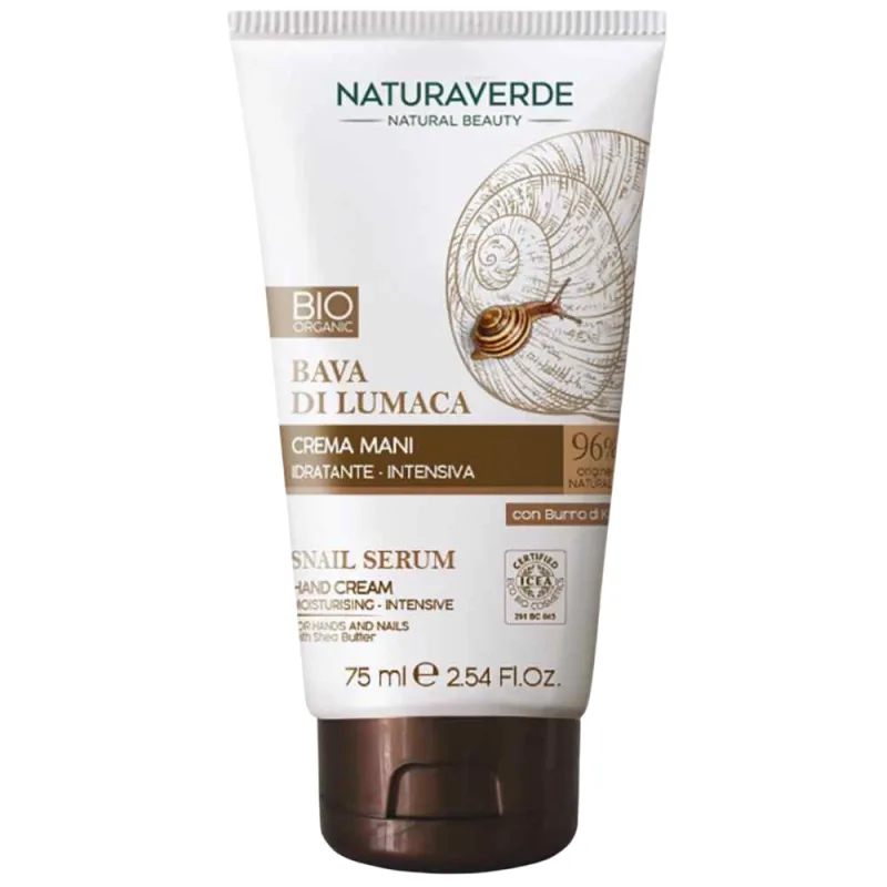 Crema de maini bio cu extract de melc, 75ml, Natura Verde — preț și oferte