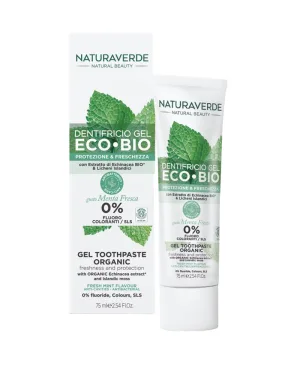 Pasta de dinti gel bio cu aroma de menta, 75ml, Natura Verde